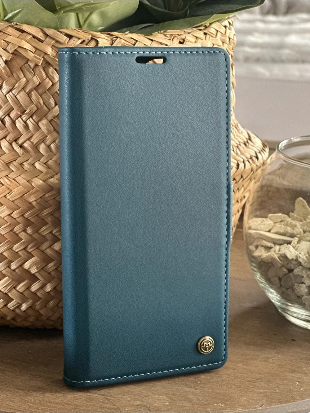 iPhone 15 Pro Max Wallet Case Folio Magnetic Leather Flip Cover NEW